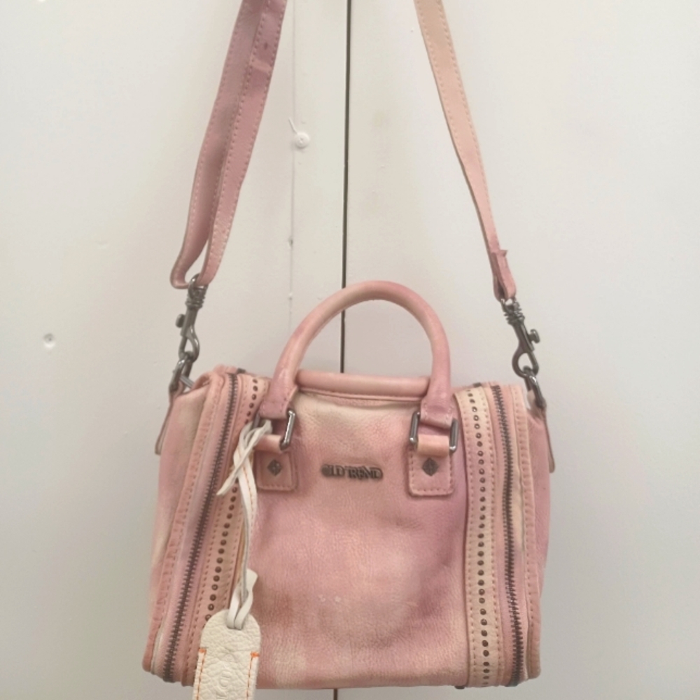 OLD TREND handpainted genuine leather crossbody satchel women handbag